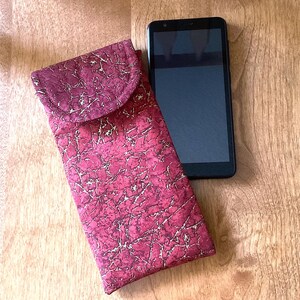 Padded cell phone fabric cases