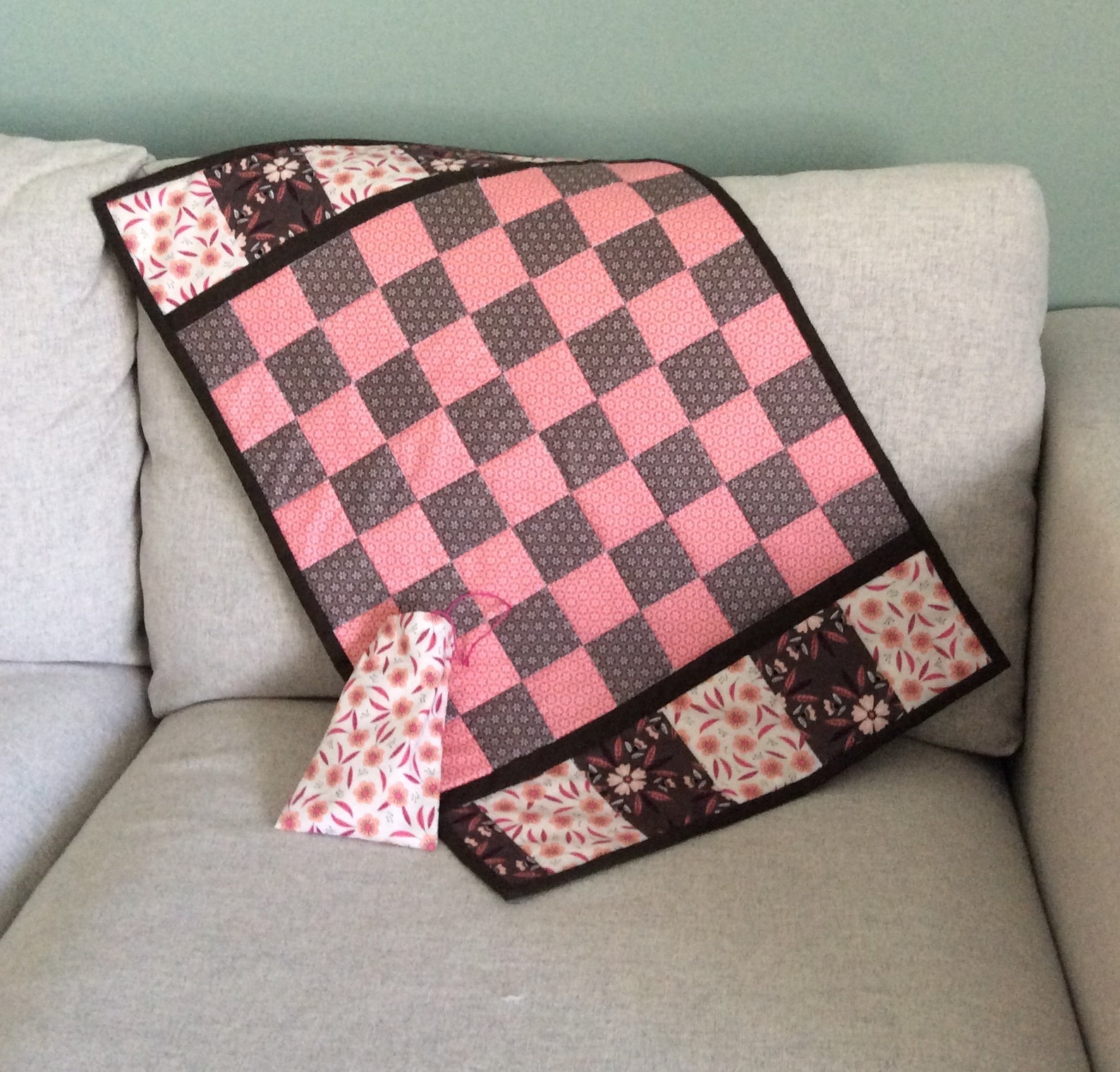 Small quilt Checkerboard game Etsy