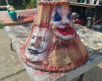 Skinned clown lampshades