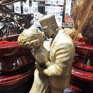 Herr und Frau Frank lustige Rein Statue Bild 2