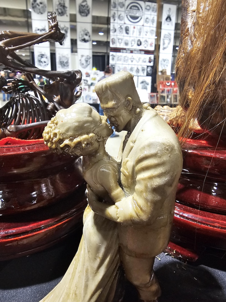 Herr und Frau Frank lustige Rein Statue Bild 2