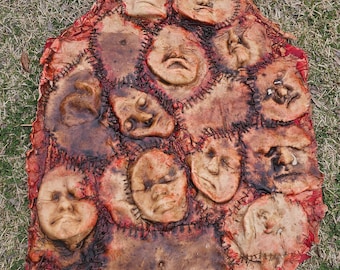 human skin apron Halloween costume pieces