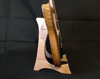 Marvellous MAPLE Wood Guitar Stand - 100% Handmade - Foldable - Music - Stylish - Acoustic or Electric Guitar, Violin - Handmade in Britain