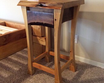 Live edge nightstand deals