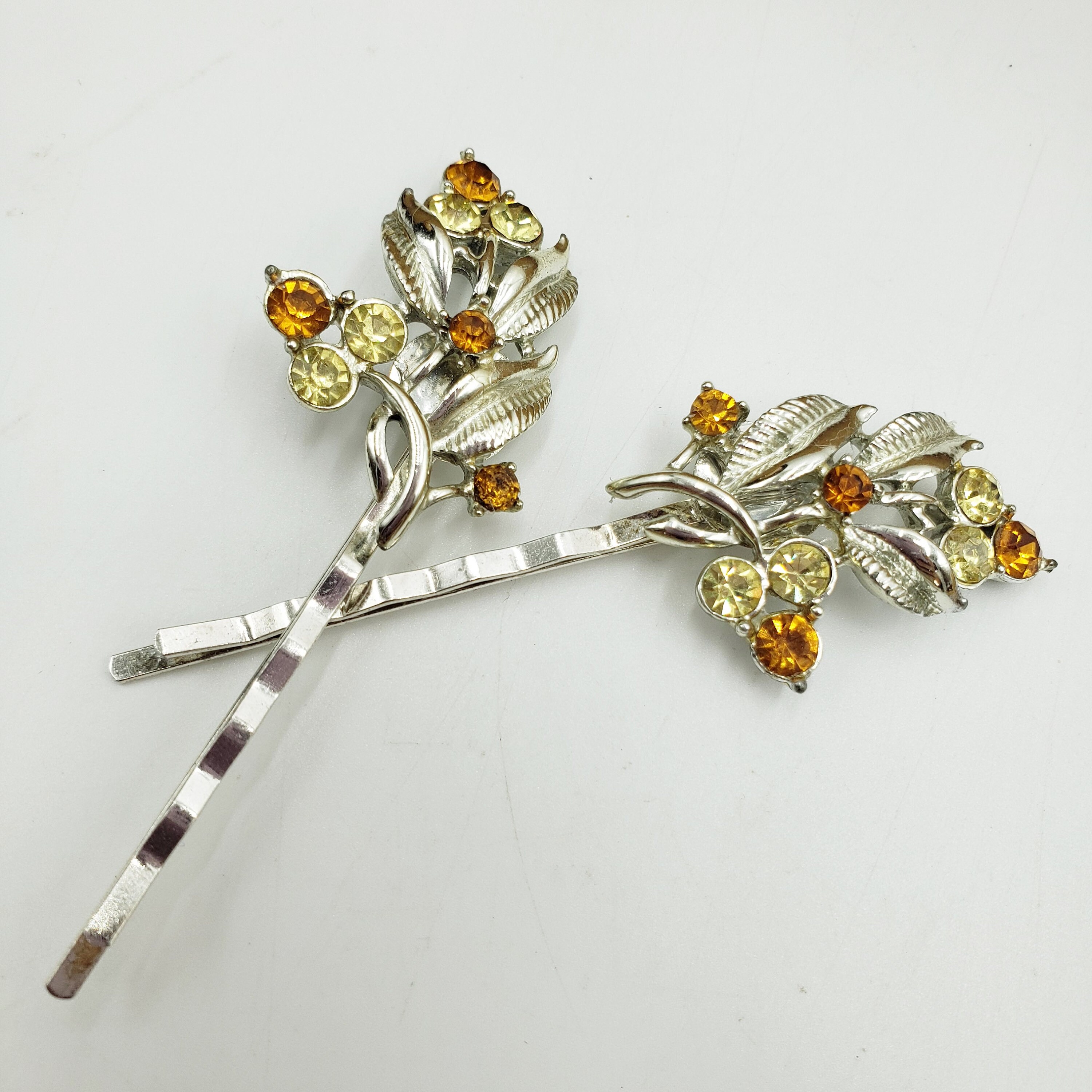 Christian Dior Crystal-Embellished Hair Barrette - Gold Hair