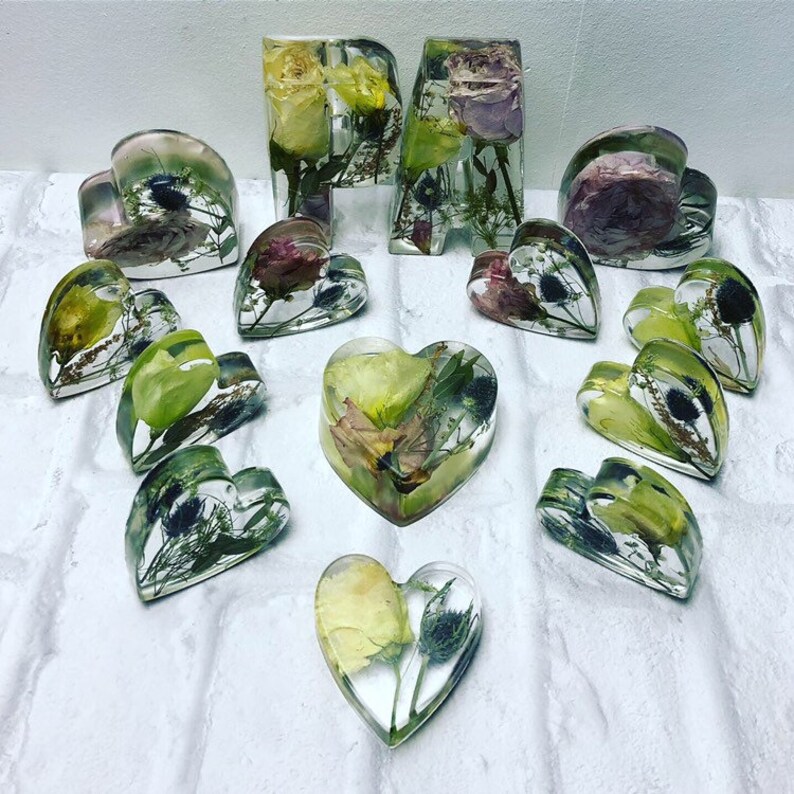 Wedding Flower Preservation Large Letter Resin Floral Keepsake Etsy UK