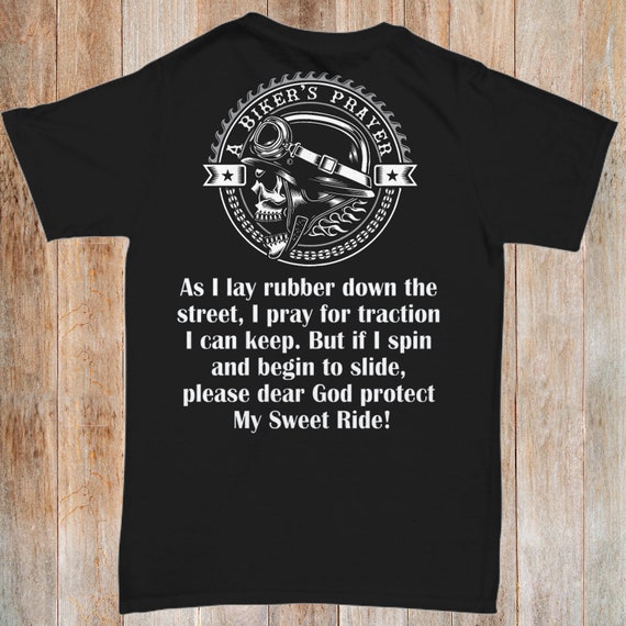 biker prayer shirt