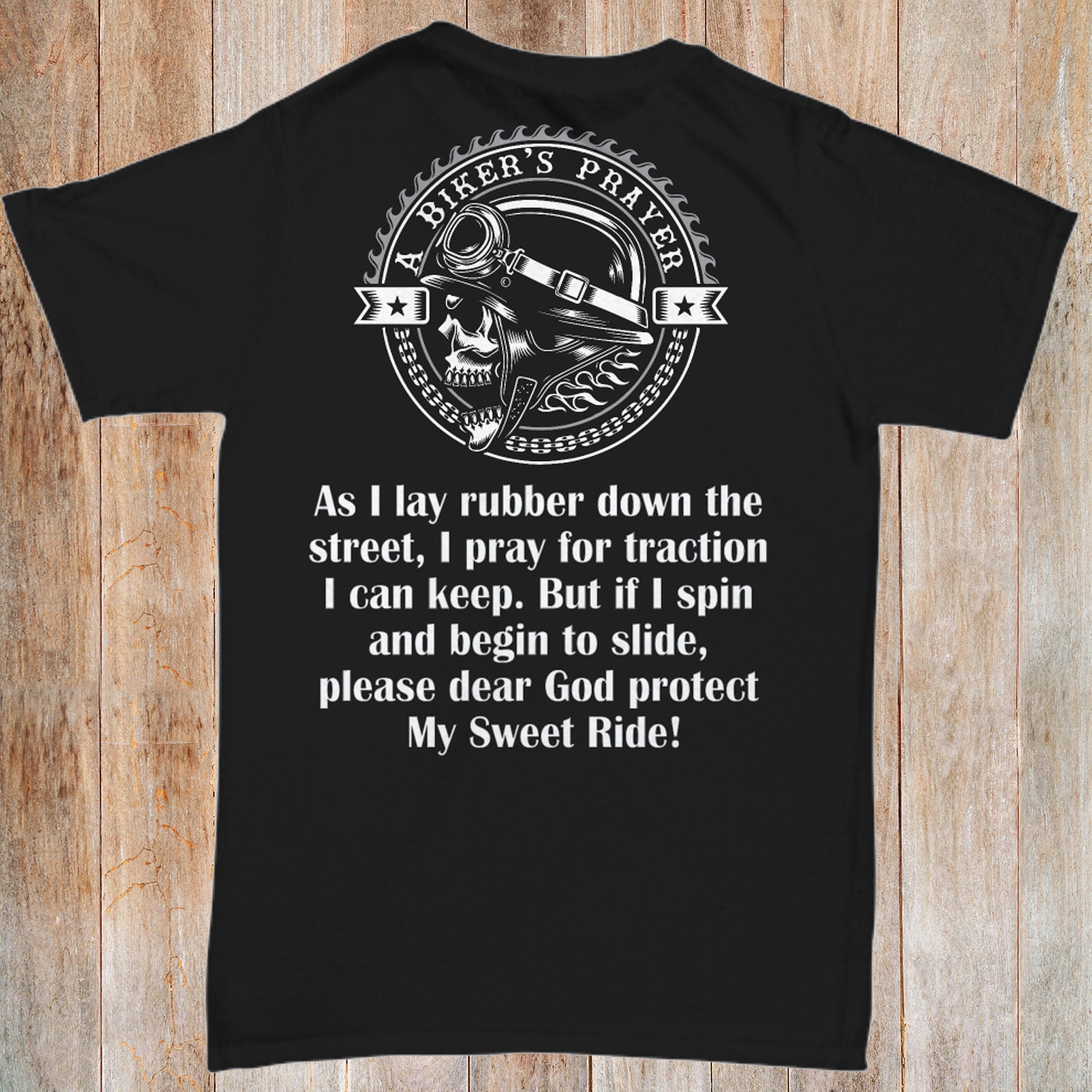 biker prayer t shirt