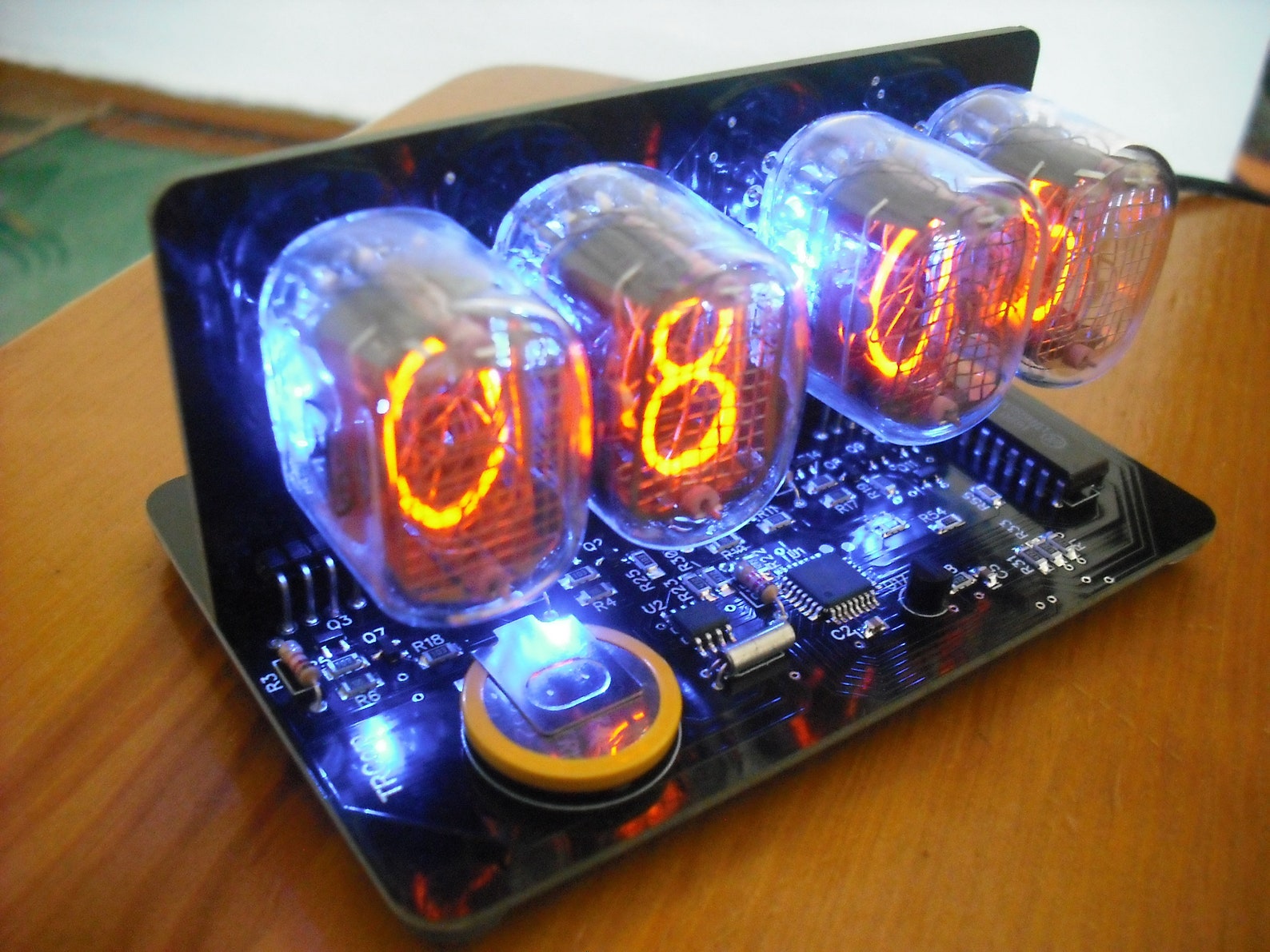 Nixie Tube Clock KIT With IN12 Tube Led Rgb Backlight Black Etsy
