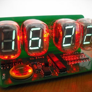 IN-8 ニキシー管時計キット DIY。チューブは不要です。 - Etsy 日本