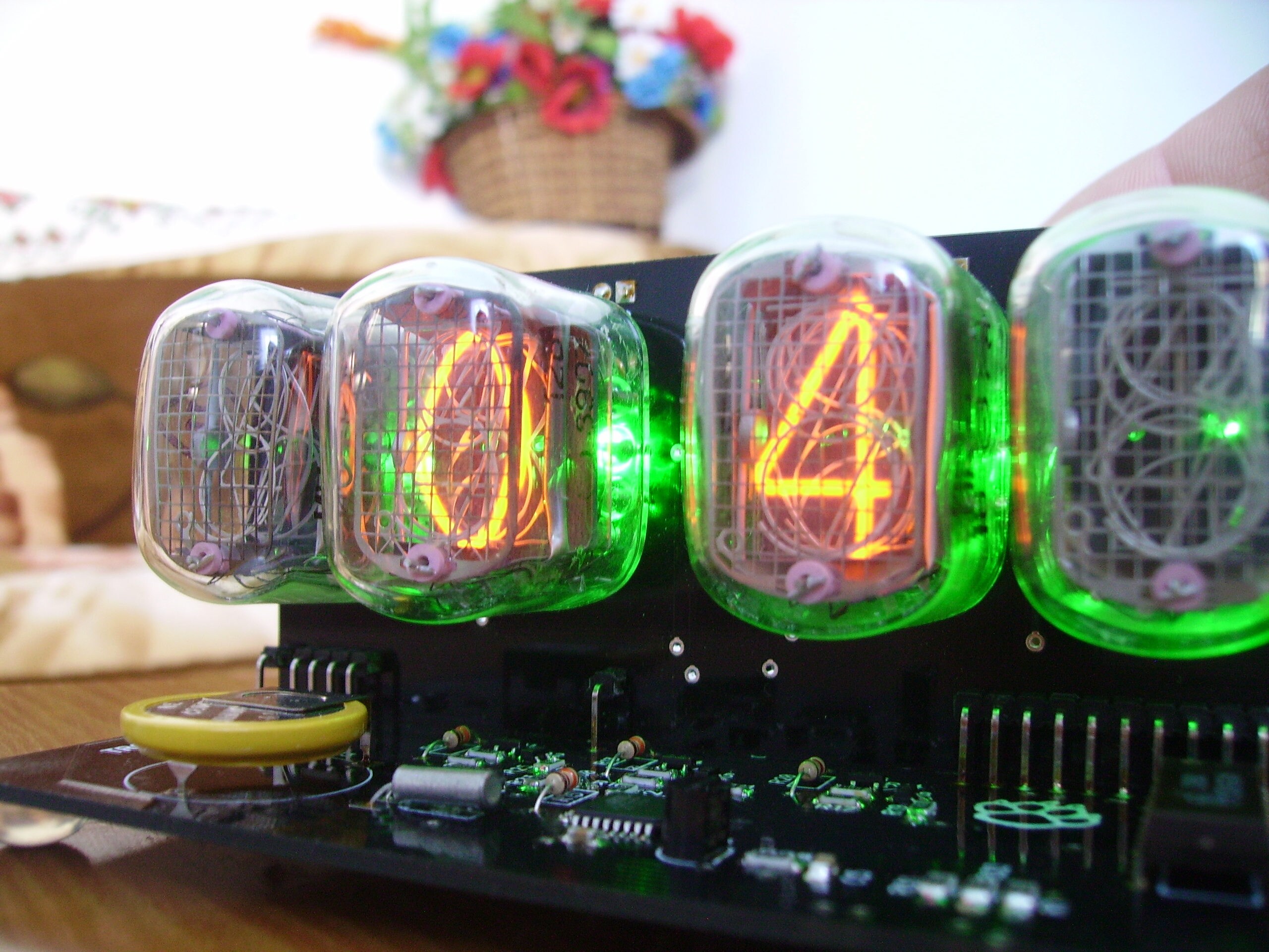 In-12 NIXIE TUBES CLOCK With Green Backlight - Etsy
