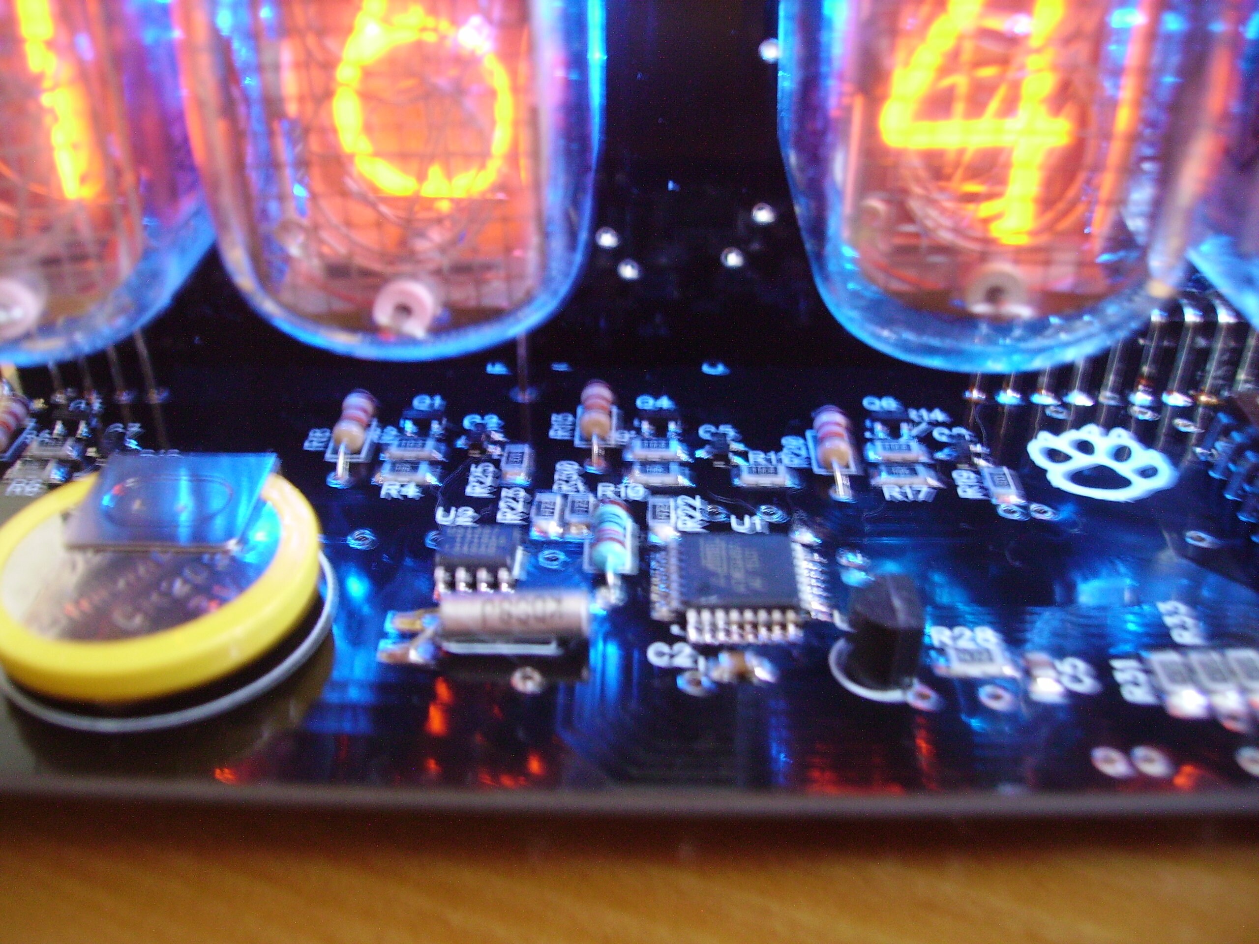 Nixie Tube clock kit with IN12 Tube LED Blue Backlight Black Etsy