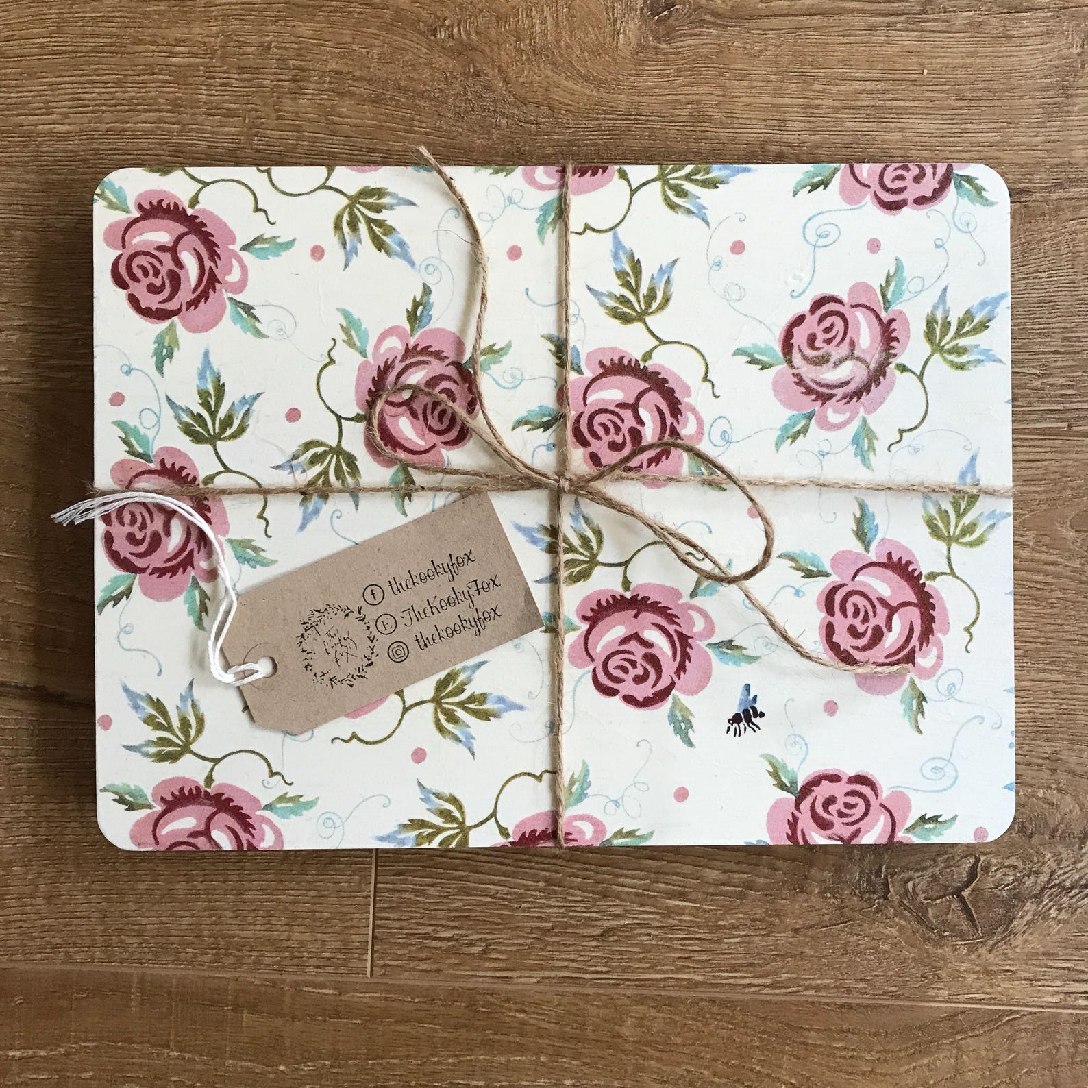 Wooden Hand Decoupage Placemats and Coasters Emma Bridgewater Etsy UK