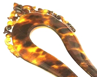 Antique Victorian Fretwork Bun Hair Comb