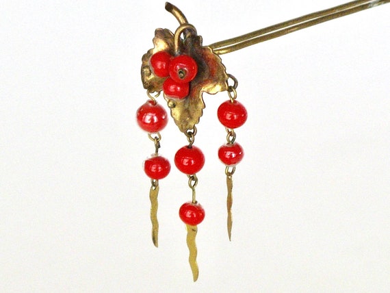 Victorian Algerian Style Hinged Hairpin, Antique H