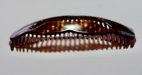 Antique Edwardian Sculptural Fold Over Celluloid Hair… - Gem