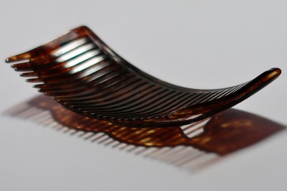 Antique Edwardian Sculptural Fold Over Celluloid Hair… - Gem