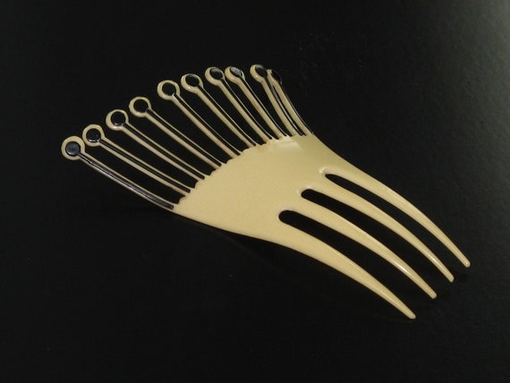 Art Deco Asymmetric Hair Comb, Geometric Comb, Ant