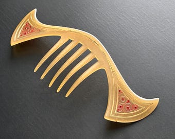 Art Deco Flapper Bandeau Rhinestone Hair Comb