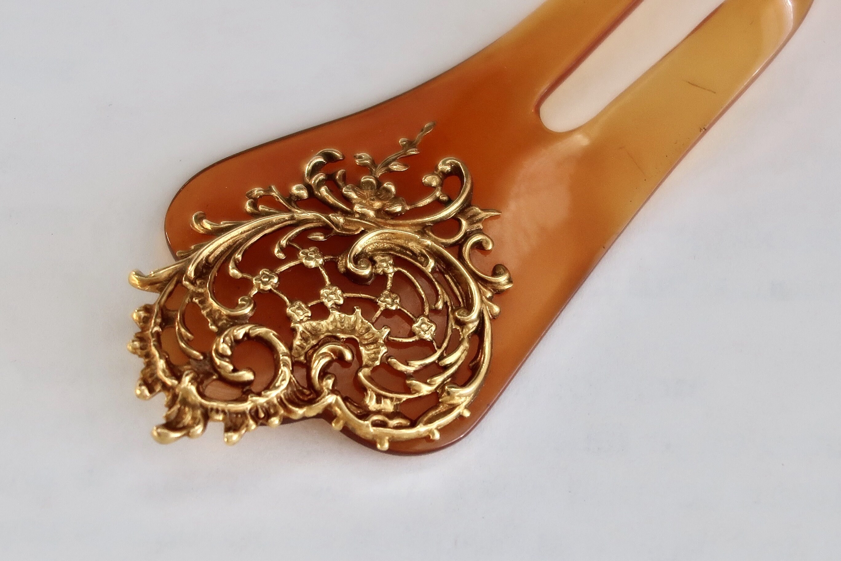 Antique Gold Hairpin - Etsy Antique Gold Hairpin - Etsy