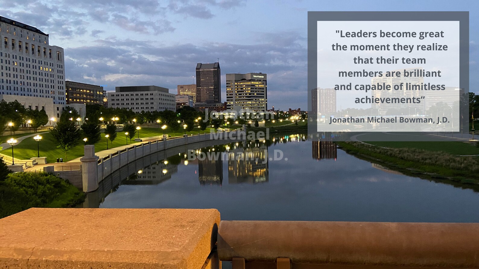 Zoom Background Featuring Photography & an Inspirational Quote About