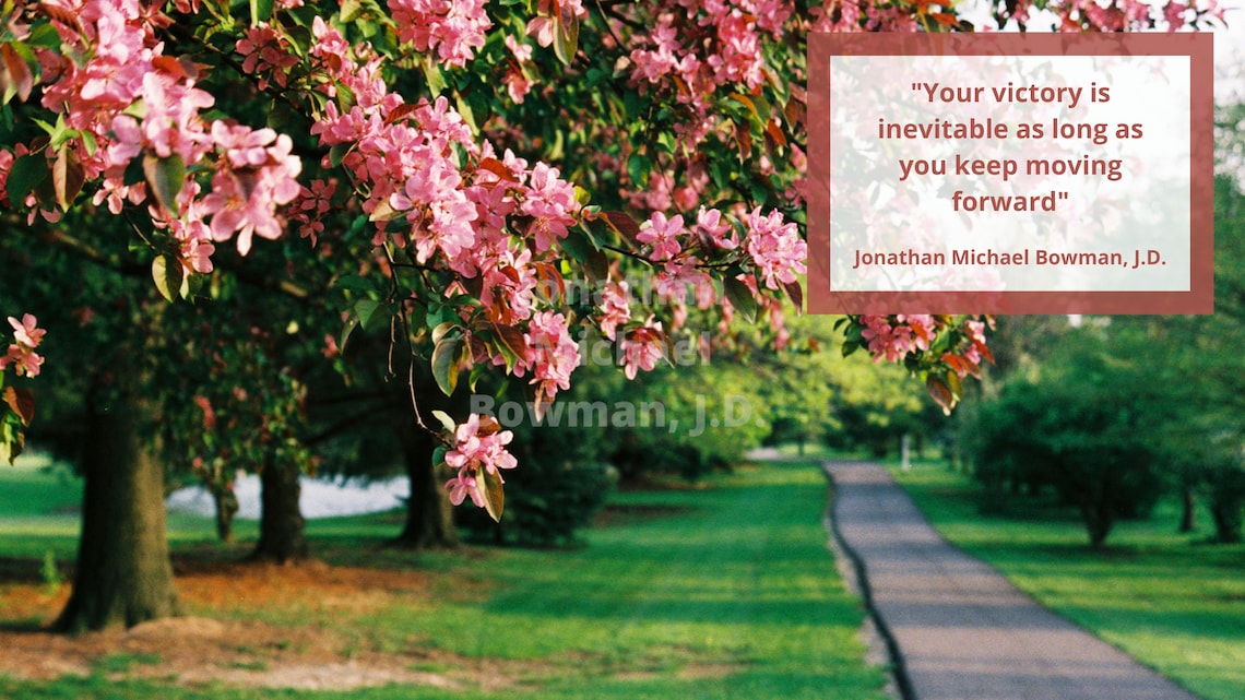 Zoom Background Featuring Photography & an Inspirational Quote About