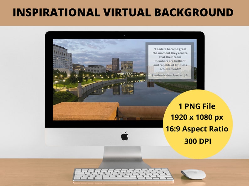 Zoom Background Featuring Photography & an Inspirational Quote Etsy UK