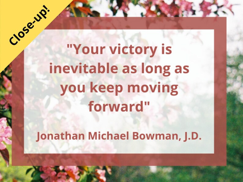 Zoom Background Featuring Photography & an Inspirational Quote About