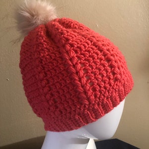 Artsy puff stitch hat