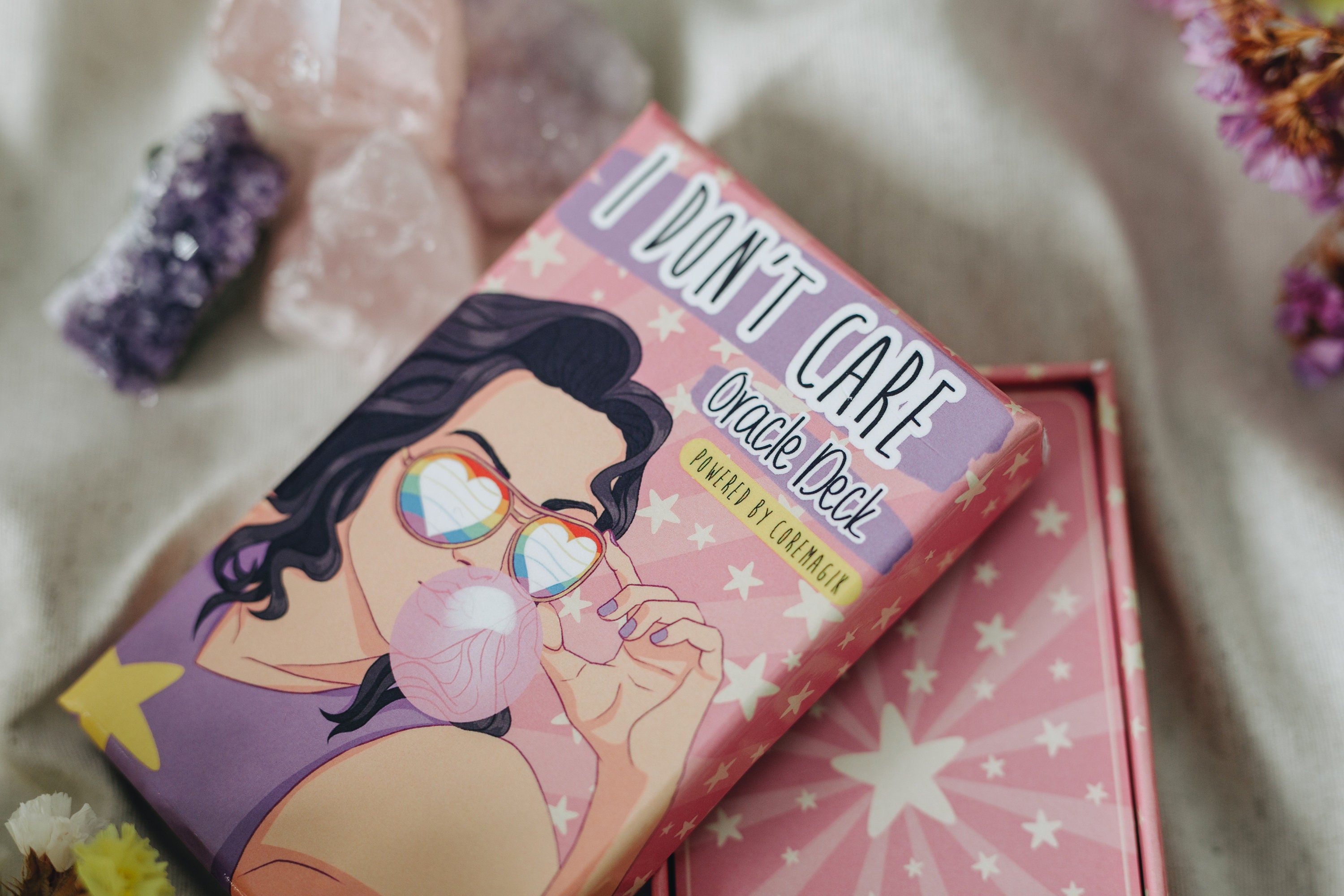 I Don T Care Oracle Deck I Empowering Cards Selfcare Fr Etsy