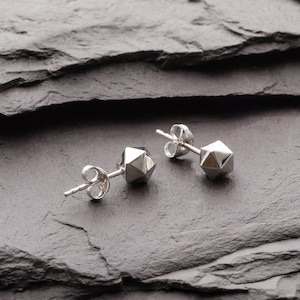 Icosahedron Demi Stud Earrings