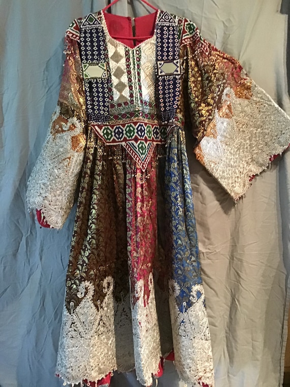 Afghan Wedding Dress Ethnic Tribal Kuchi Embroider