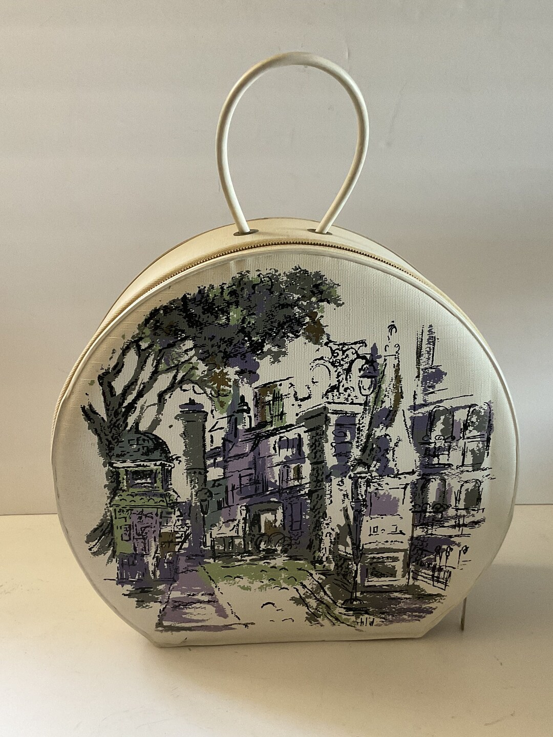 Vintage General Electric Portable Hair Dryer Street Scene Case Etsy