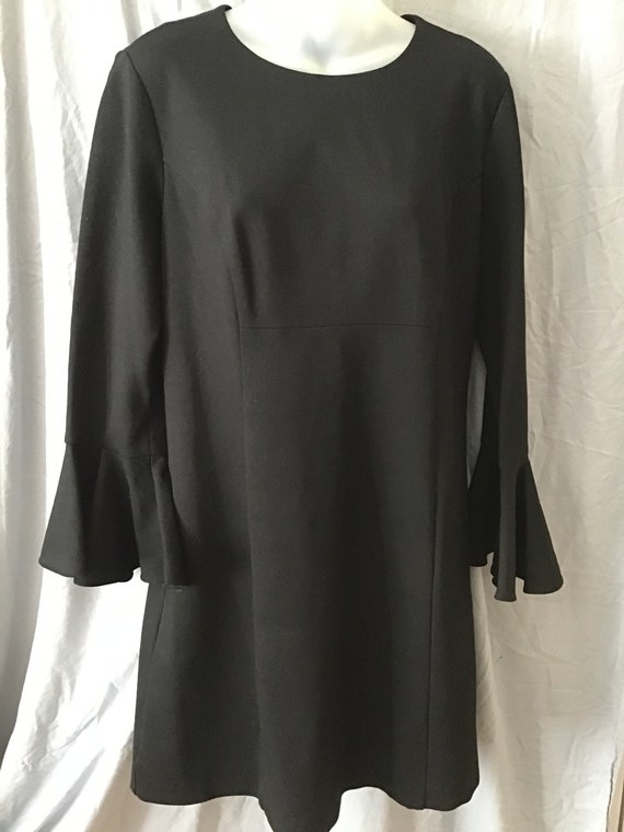 Trina Turk Little Black Dress Bell Sleeves US 8 | Etsy