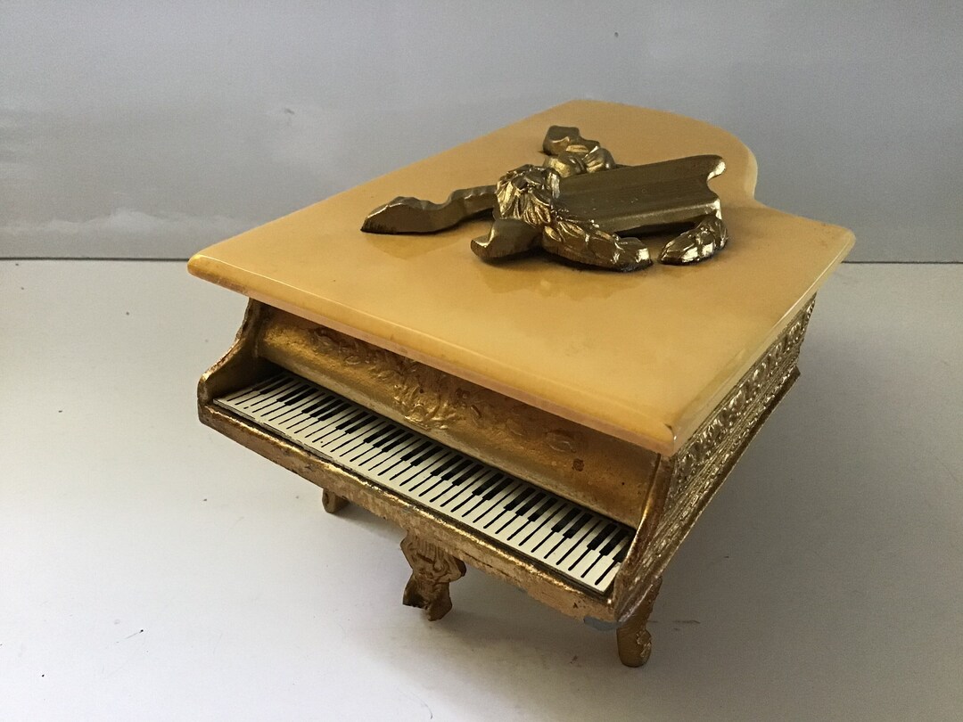 Vintage Thorsen Grand Piano Music Box Bakelite Cigarettes Etsy