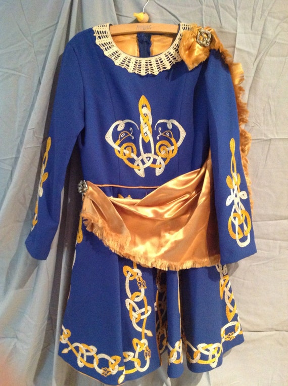 Vintage Irish Dance Dress Solo Competition Celtic Etsy