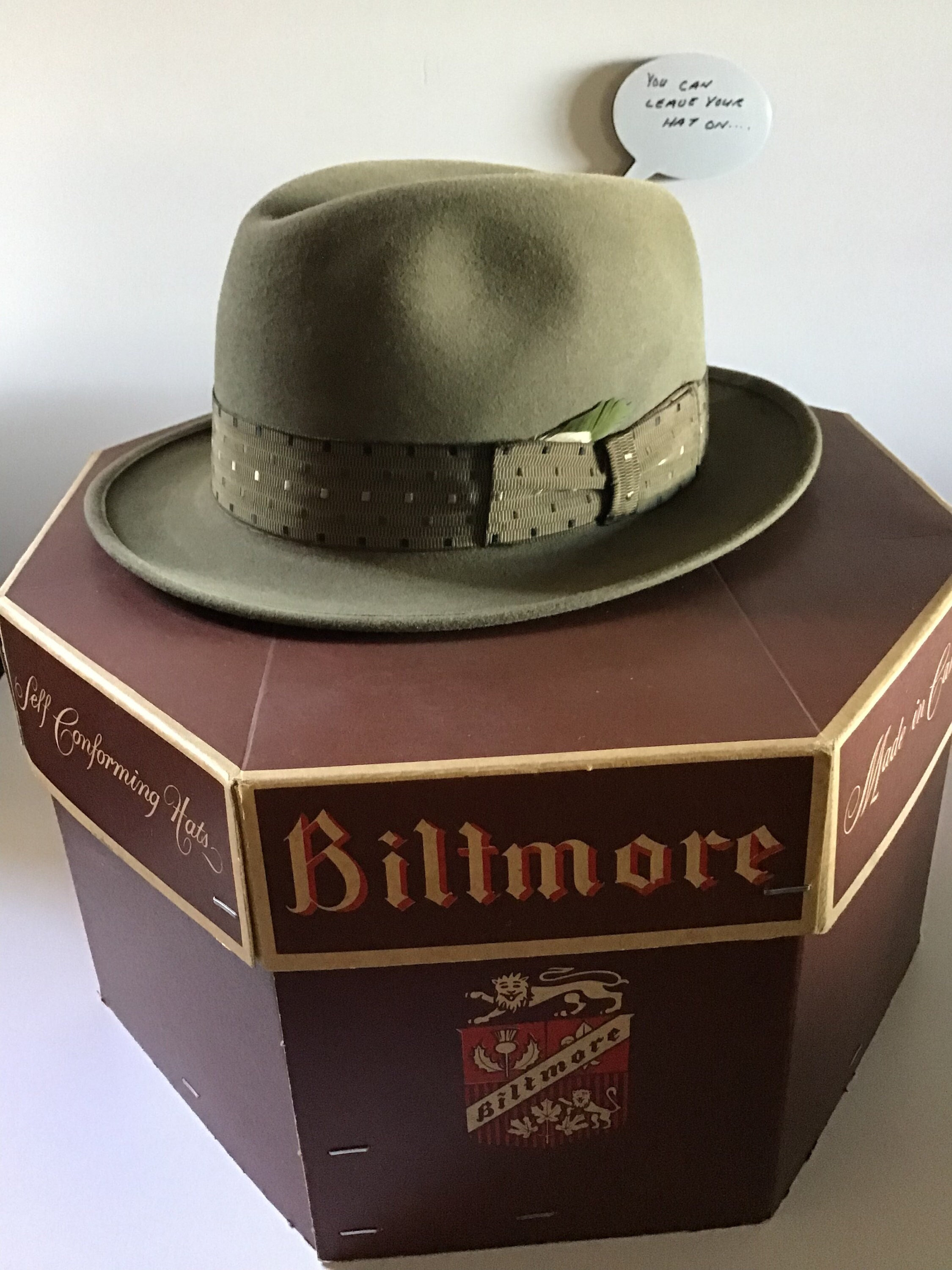 Vintage Mens Hat Biltmore Custom Made 