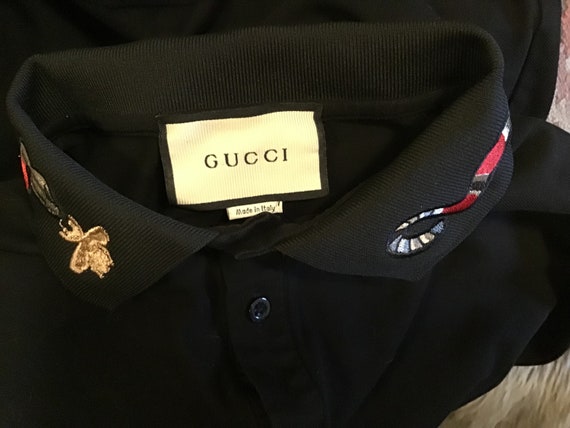 Gucci Polo Shirt Snake & Bee Made in Italy - Etsy Finland