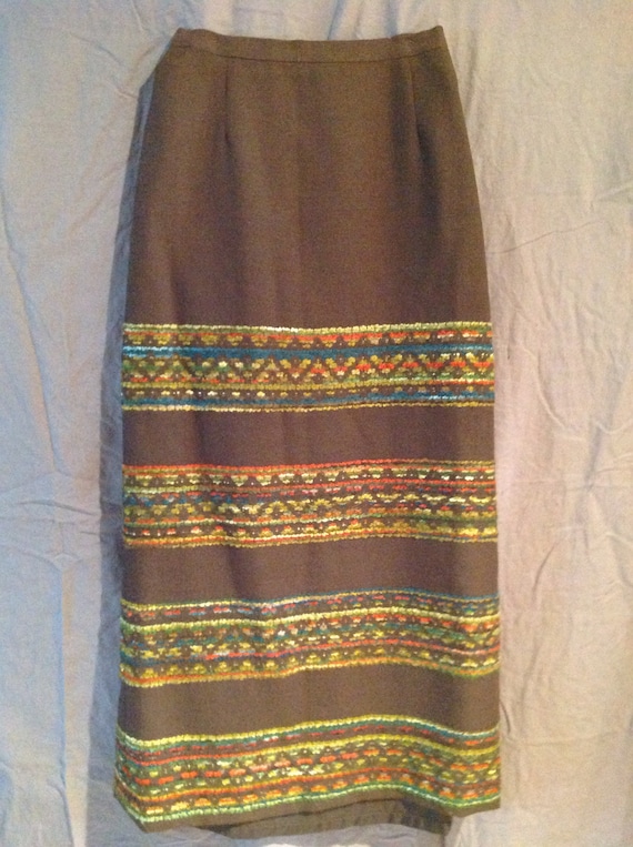 Vintage Wool Maxi Skirt Arola Finland Perfect - image 1
