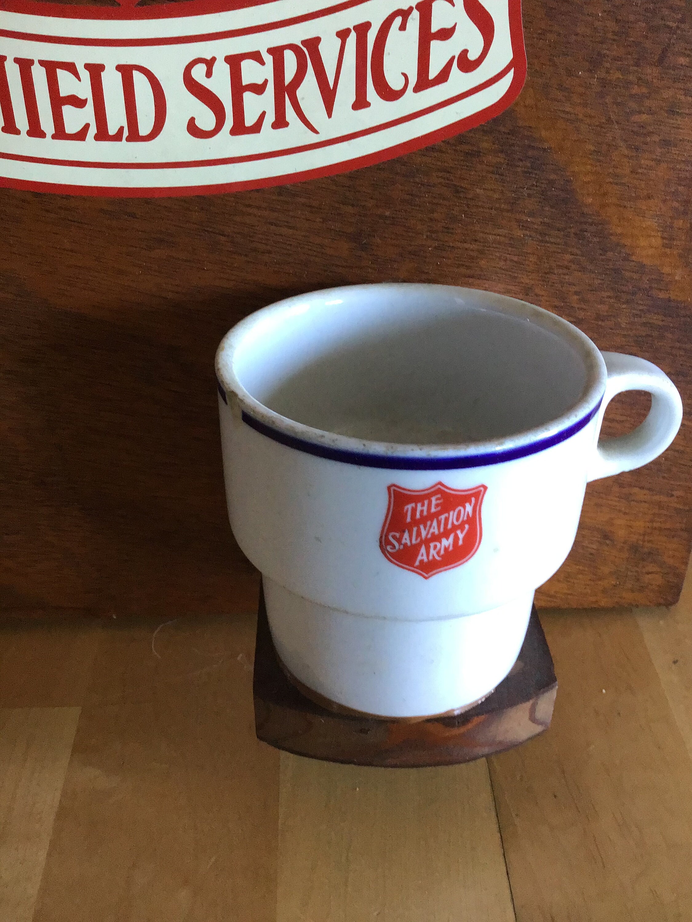 Vintage SALVATION ARMY Wall Plaque Donation Mug Etsy