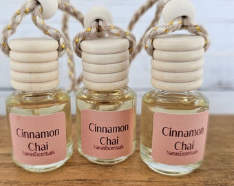 Cinnamon Chai Fragrance - Bulk Discount - 5 Shipping - Car Diffusers - Aromatherapy - Reusable -  Air Refresher - Closet Refresher