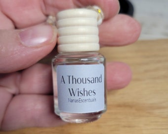A Thousand Wishes Fragrance - Bulk Discount - 5 dollar shipping- Car Diffusers - Aromatherapy - Reusable -  Air Refresher - Closet Refresher