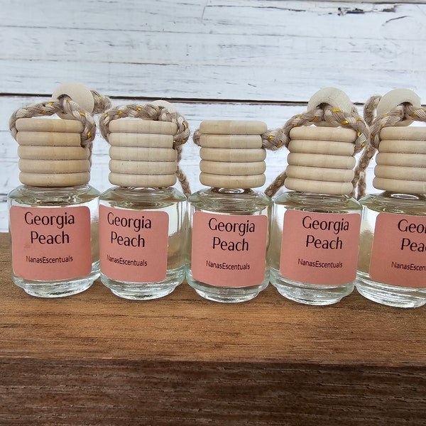 Georgia Peach Scent - Bulk Discount - 5 dollar shipping- Car Diffusers - Aromatherapy - Reusable -  Air Refresher - Closet Refresher