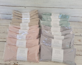 Bulk Pack Soothing Flaxseed Eye Pillow - Removable Cotton Cover
