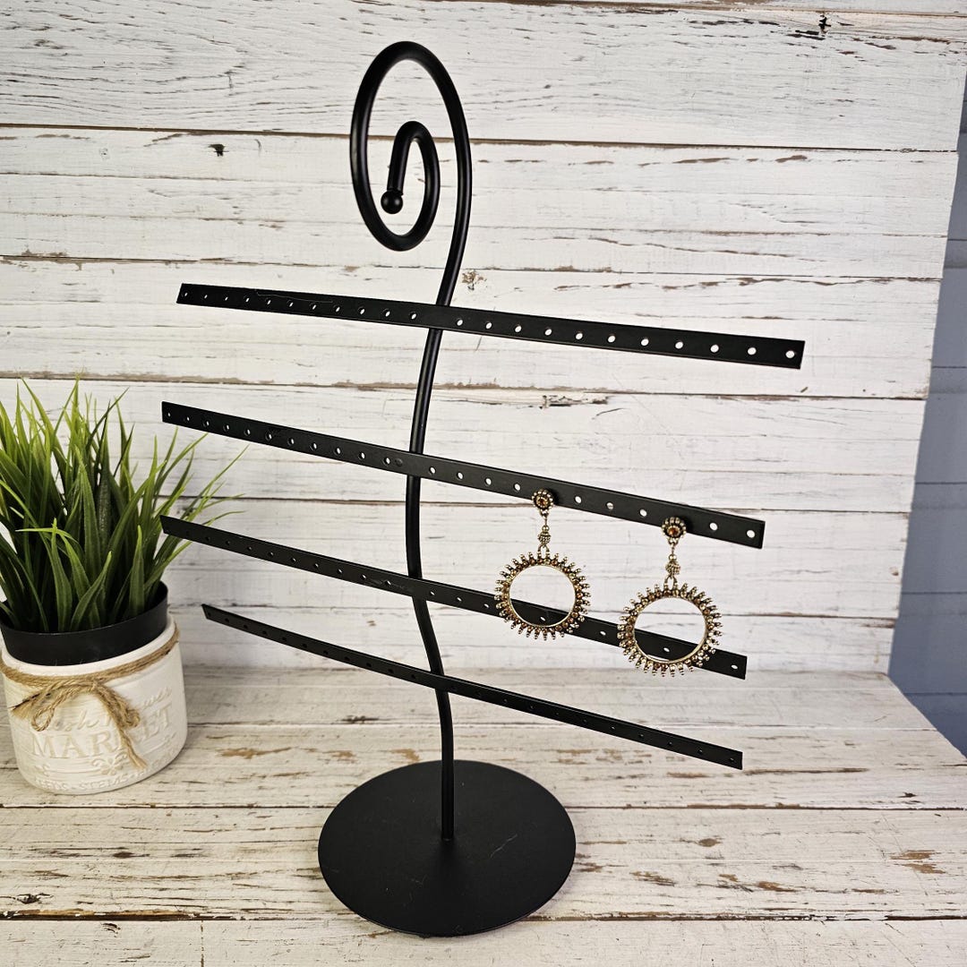 Black Metal Display Racks Earring Displays Tabletop Racks Countertop ...