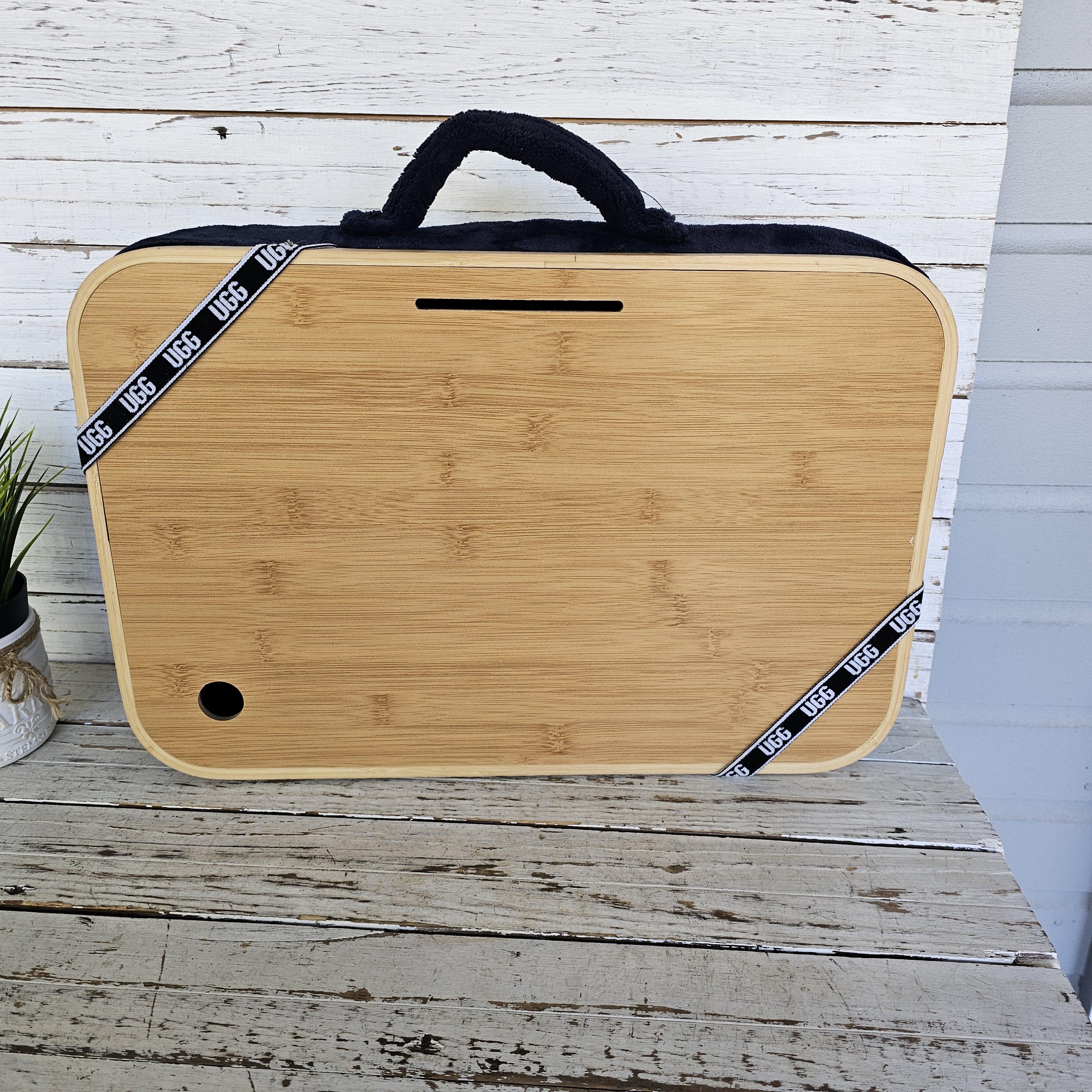 Ugg Wooden Lap Desk With Padding on Back - Writing Desk - Wooden