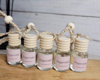 Peppermint Fragrance - Bulk Discount - 5 dollar shipping - Car Diffusers - Aromatherapy - Reusable -  Air Refresher - Closet Refresher