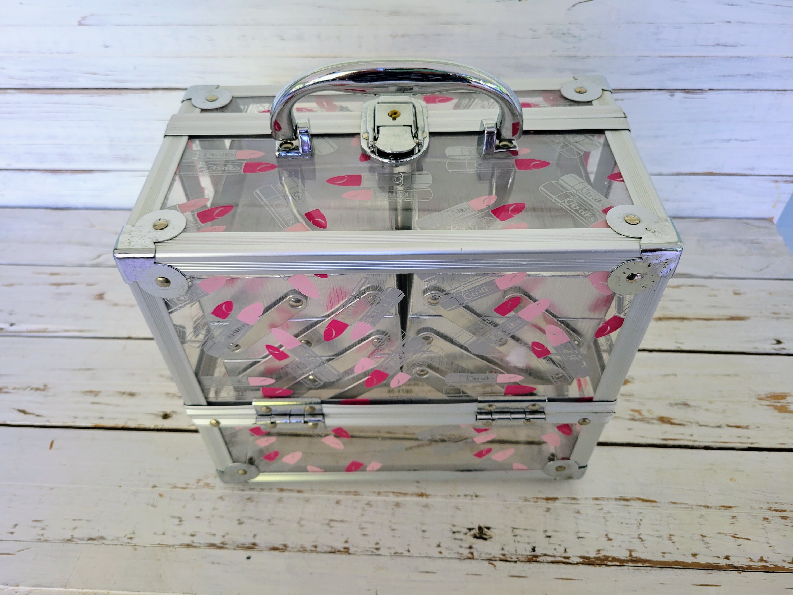 Vintage Caboodle Neat Freak Train Case Clear Acrylic Makeup Etsy