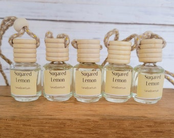 Sugared Lemon Fragrance - Bulk Discount - 5 dollar shipping- Car Diffusers - Aromatherapy - Reusable -  Air Refresher - Closet Refresher