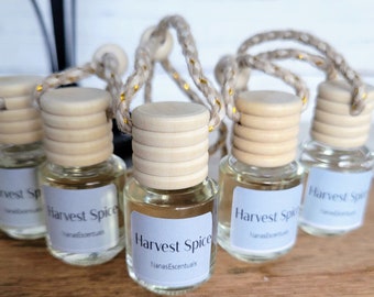 Harvest Spice Fragrance - Bulk Discount - 5 dollar shipping - Car Diffusers - Aromatherapy - Reusable -  Air Refresher - Closet Refresher